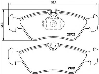 BREMBO P 50 082 - fékbetét MERCEDES-BENZ PUCH VW
