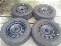 BMW gyári lemezfelni, rajta 205/55R16 Continental nyári gumi 