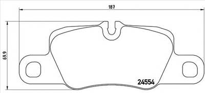 BREMBO P 65 020 - fékbetét PORSCHE