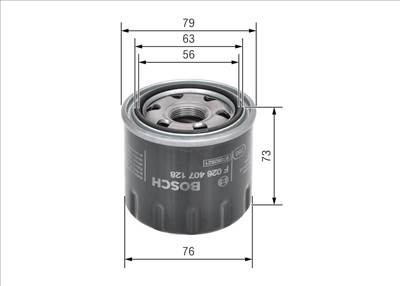 olajszűrő BOSCH F 026 407 128 for CHRYSLER, JEEP, ALFA ROMEO, DODGE, …