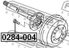 FEBEST 0284-004 - kerékcsavar INFINITI NISSAN SUBARU