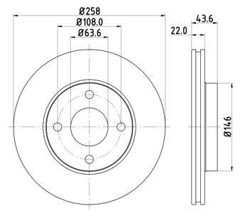 MTR 12108514 - féktárcsa FORD MAZDA