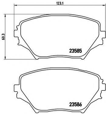BREMBO P 83 055 - fékbetét FORD USA TOYOTA
