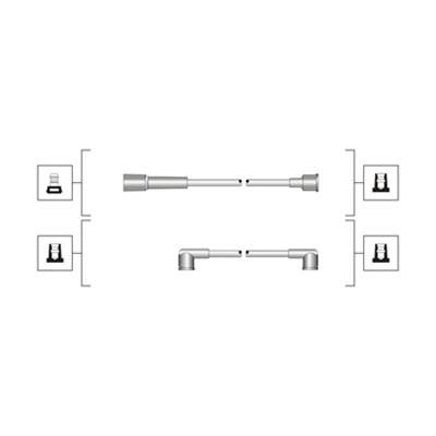 MAGNETI MARELLI 941319170106 - gyújtókábel szett BMW DAIHATSU FSO LANCIA MAZDA MITSUBISHI OPEL SEAT 