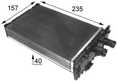 MAHLE AH 48 000S - Hőcserélő, belső tér fűtés VW