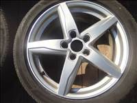  5x112 lyukosztású 17" használt Dezent alufelni, rajta 225/45 Bridgestone 2024-es téli gumi 