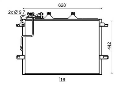 MAHLE AC 318 000S - klíma kondenzátor MERCEDES-BENZ MERCEDES-BENZ (BBDC)