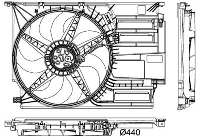 MAHLE CFF 403 000P - ventilátor, motorhűtés BMW MINI