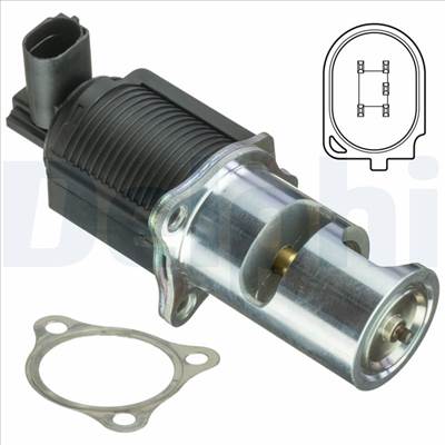 DELPHI EG10405-12B1 - AGR-szelep OPEL RENAULT VAUXHALL