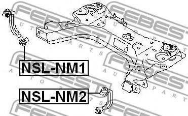 FEBEST NSL-NM1 - Stabilizátor pálca NISSAN NISSAN (DFAC) NISSAN (DONGFENG) NISSAN (ZHENGZHOU) RENAUL