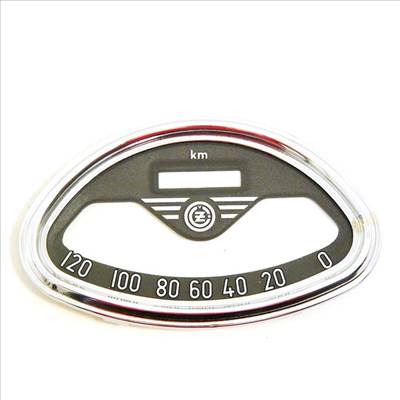 KILOMÉTER ÓRA ÜVEG+KERET CZ /120KM/H/ 09313