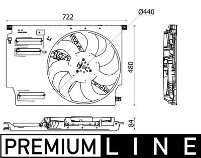 MAHLE CFF 532 000P - ventilátor, motorhűtés BMW MINI