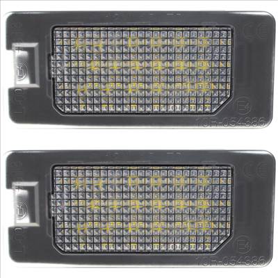 Audi A1 8X A3 8V A4 / S4 B8 A5 / S5 A6 / S6 C7 A7 Q3 Q5 TT / TTS LED rendszámtábla-megvilágító lámpa 2 db készlet