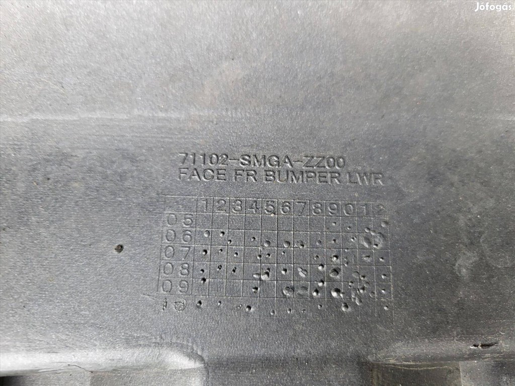 Honda Civic UFO VIII 8 71101Smgazz00 első lökhárító mosós, ködlámpa 6. kép
