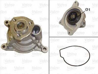 VALEO 506950 - vízpumpa AUDI SEAT SKODA VW