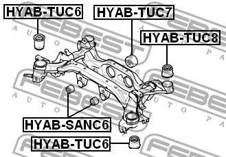 FEBEST HYAB-TUC7 - Csapágy, differenciál HYUNDAI HYUNDAI (BEIJING) KIA KIA (DYK)