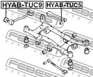 FEBEST HYAB-TUC9 - Lengőkar szilent HYUNDAI HYUNDAI (BEIJING) KIA KIA (DYK)
