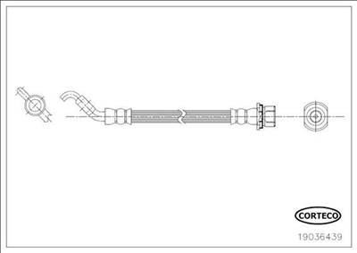 fékcső CORTECO 19036439 for TOYOTA