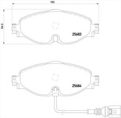BREMBO P 85 126 - fékbetét AUDI AUDI (FAW) CUPRA SEAT SKODA VW VW (FAW)