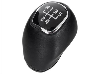 Kia Venga 09-15 sebességváltó gombfej FEKETE BÕR 5 SEBESSÉGES