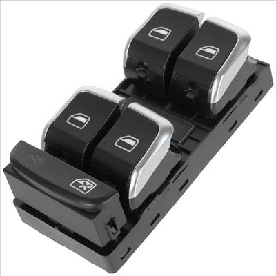 Audi A4 B8 07-16 elektromos ablakemelő kapcsolópanel CHRÓM