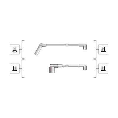 MAGNETI MARELLI 941319170117 - gyújtókábel szett HYUNDAI MITSUBISHI