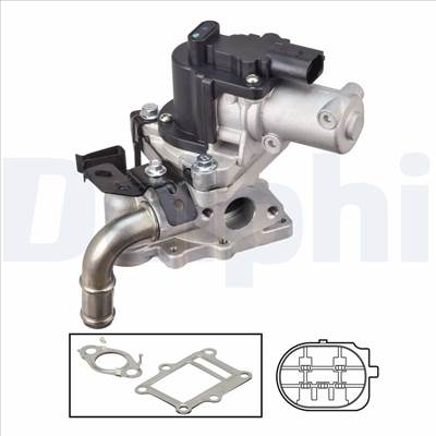 DELPHI EG10613-12B1 - AGR-szelep HYUNDAI KIA