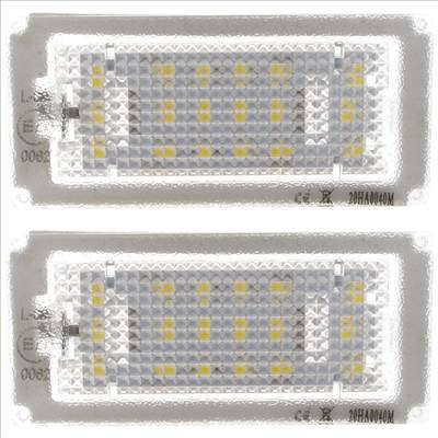 BMW 3 E46 03-06 2 AJTÓS COUPE rendszámtábla-megvilágító LED lámpa 2 db. komplett