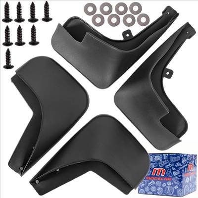 x4 Sárvédő gumi (Fröccsenésgátló) Dedikált KOMPLETT SZETT PEUGEOT 207 2006-2012 HB/SW Elő  Hátsó