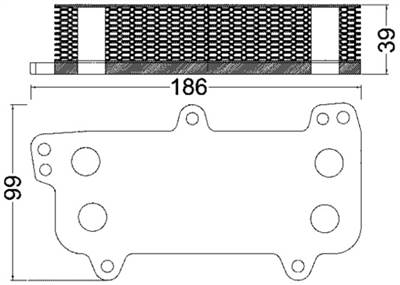 MAHLE CLC 187 000S - Olajhűtő, motorolaj VW