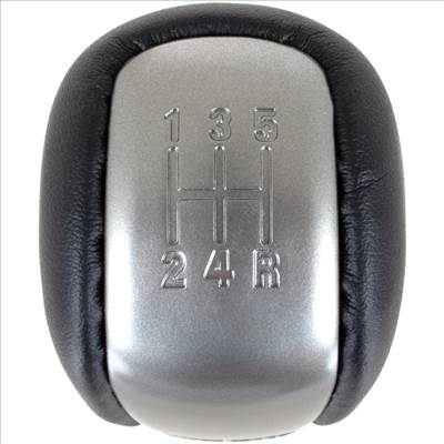Suzuki Grand Vitara II 05-15 sebességváltó gomb FEKETE BÕR  SILVER 5 SEBESSÉGES