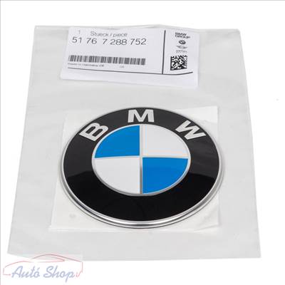Gyári BMW 82mm-es motorháztető - csomagtartó - tetőbox embléma 51767288752