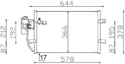 MAHLE AC 351 000S - klíma kondenzátor MERCEDES-BENZ