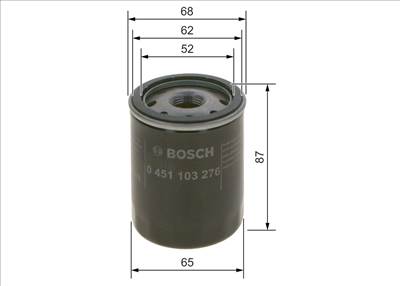 olajszűrő BOSCH 0 451 103 276 for SUZUKI, TOYOTA, NISSAN, CHRYSLER, …
