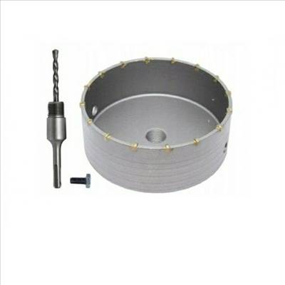 160mm-es koronafúró + sds plusz szár