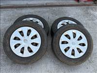 Toyota Yaris P15 gyári lemezfelni szett, 4x100 15" Continental nyári gumikkal 2150681
