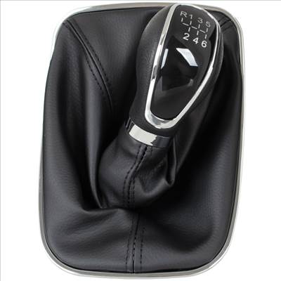 Opel Insignia A 08-17 sebességváltó gombja FEKETE  FEKETE GYÛRÛ (MANDZSETTA)  KRÓM KERET 6 SEBESSÉG