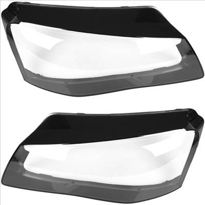Audi A8 D4 10-13 fényszóró üveg (plexi) bal  jobb 2 db KOMPLETT