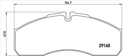 BREMBO P A6 022 - fékbetét IVECO NISSAN RENAULT RENAULT TRUCKS