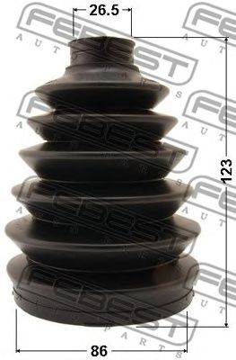 FEBEST 0417P-KB4 - féltengely gumiharang CHEVROLET HOLDEN MAZDA MITSUBISHI MITSUBISHI (BJC) NISSAN N