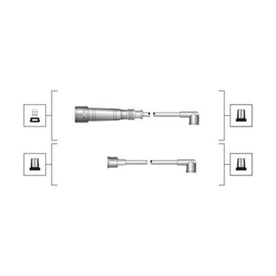 MAGNETI MARELLI 941319170026 - gyújtókábel szett SEAT VW
