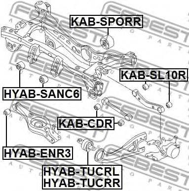 FEBEST KAB-SPORR - Csapágy, differenciál HAWTAI HYUNDAI HYUNDAI (BEIJING) HYUNDAI (HUATAI) KIA KIA (