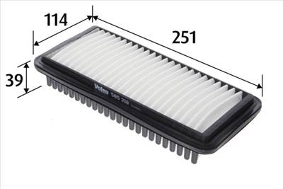 VALEO 585210 - légszűrő KIA