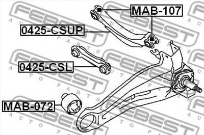 FEBEST 0425-CSUP - Lengőkar CITROËN MITSUBISHI MITSUBISHI (GAC) PEUGEOT