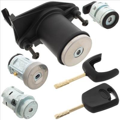 Ford Fusion 02-12 gyújtászár betét  ajtózár-betét  csomagtérajtó zárbetét  üzemanyagbetöltő sapka zárbetét 4 db KOMPLETT