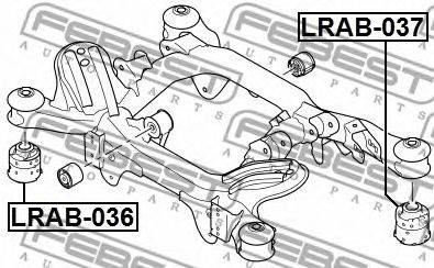 FEBEST LRAB-037 - csapágy, tengelytest LAND ROVER
