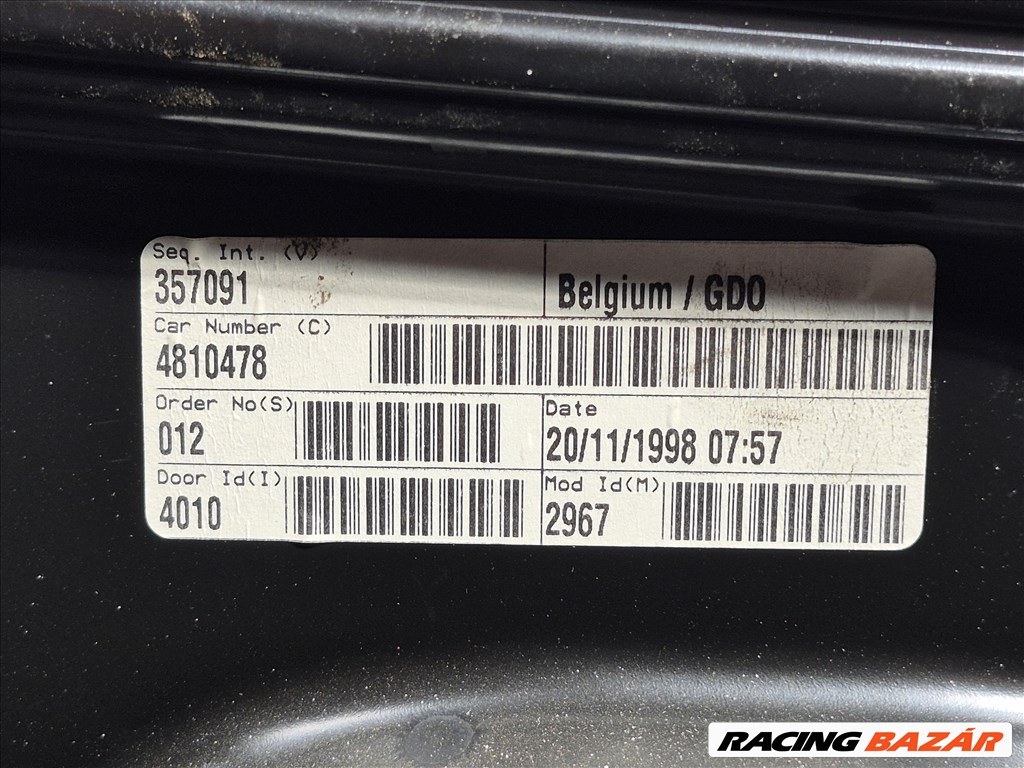 Volkswagen Golf IV bal ablakemelő szerkezet, 3 ajtós (manuális) (36516) 6. kép