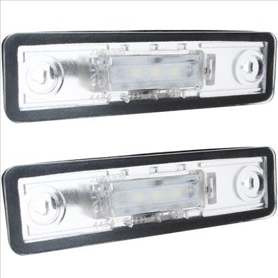 Opel Astra F G Combo Corsa B C Omega A B Signum Tigra Vectra B Zafira A LED rendszámtábla-megvilágító lámpa 2 db. komplett