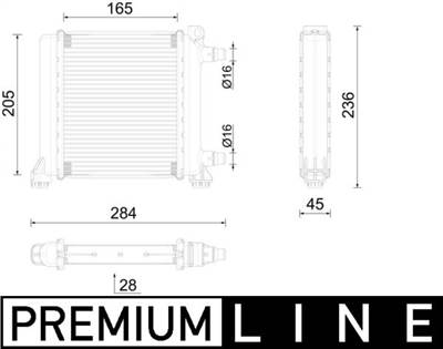 MAHLE CR 2596 000P - Vízhűtő (Hűtőradiátor) MINI