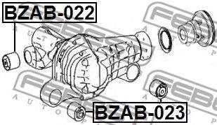 FEBEST BZAB-023 - Csapágy, differenciál DODGE JEEP MERCEDES-BENZ